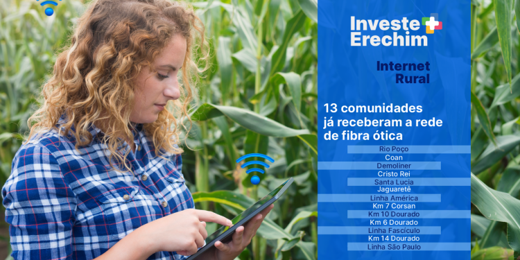 Erechim: Instalação da internet rural avança nas comunidades do interior