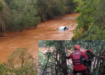 Veículo que viajava de Erechim para Ijuí despenca de ponte na BR-285 em Panambi