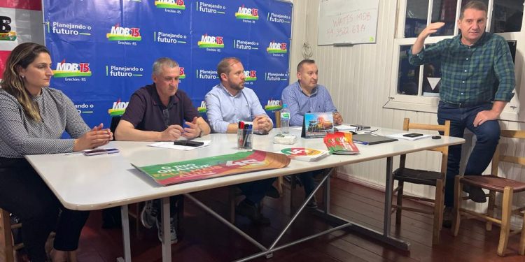MDB Erechim define estratégias na reta final da campanha para o Governo do RS 