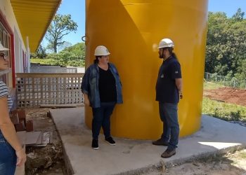 Vereadora Sandra Picoli acompanha obra da nova Escola Maria Clara