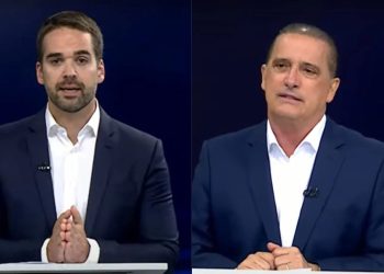 Primeiro debate do segundo turno é marcado por troca de acusações entre Onyx Lorenzoni e Eduardo Leite