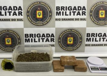 Brigada Militar apreende quase 2 quilos de maconha e prende três pessoas em Erechim