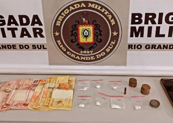 Traficante é preso ao ser flagrado vendendo cocaína em Erval Grande