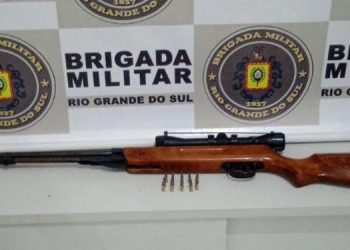 Erechim: BM apreende arma de fogo na Linha São Roque