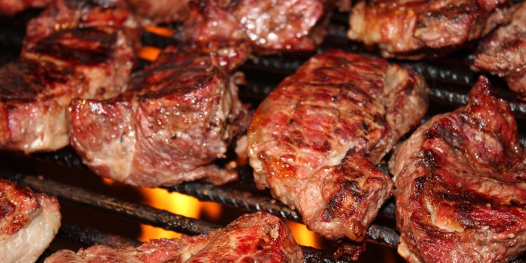 Búfalos invadem praia e marcam presença no maior churrasco do mundo