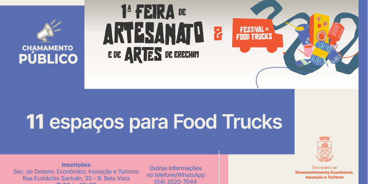 Município abre edital para Festival de Food truck