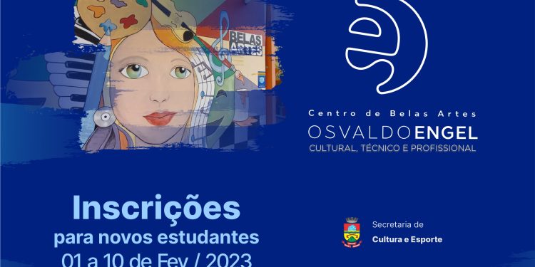 Abertas inscrições para novos estudantes do Centro de Belas Artes Osvaldo Engel