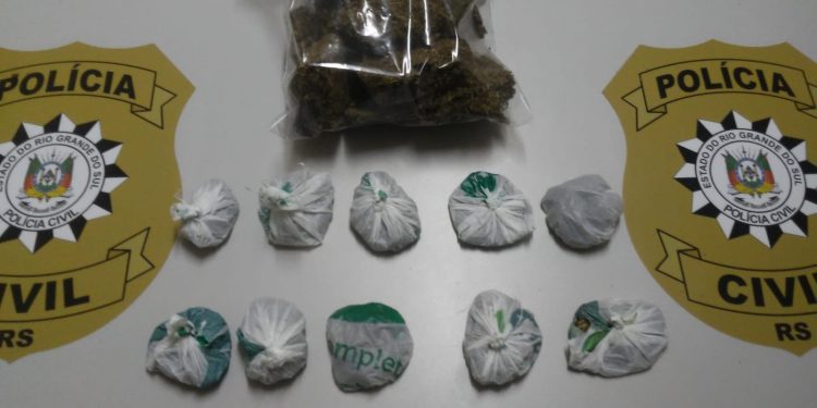 Traficante que vendia drogas no centro de Erechim é preso Polícia Civil