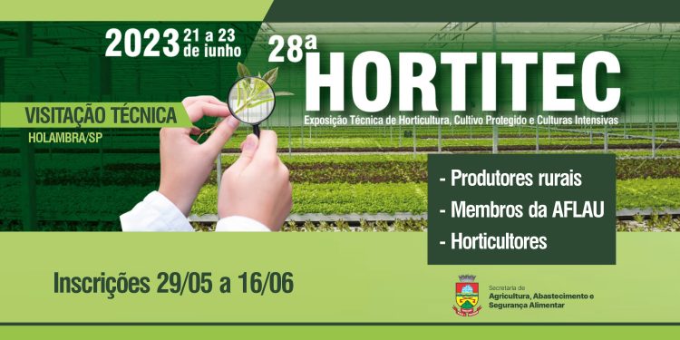 Prefeitura disponibilizará transporte para produtores e horticultores visitarem a Hortitec em SP
