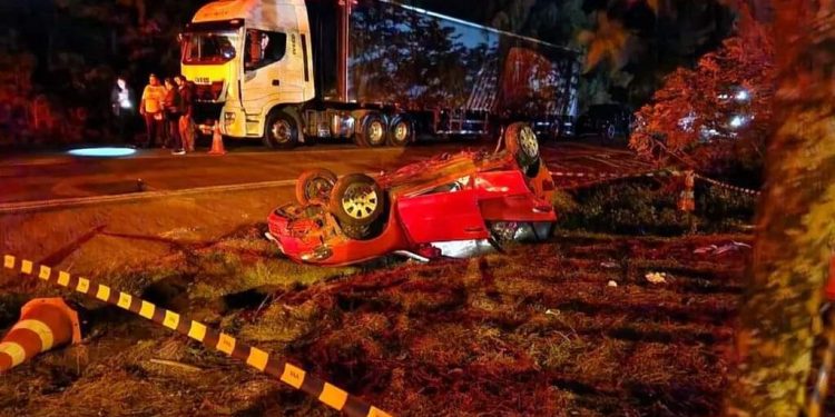 Idosa morre e três pessoas ficam feridas durante acidente entre carros na BR 158 em Itaara