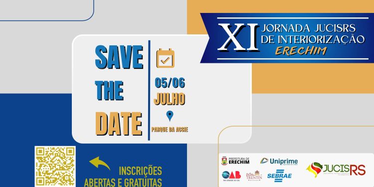 Erechim receberá a XI Jornada JucisRS de Interiorização – inscrições estão abertas