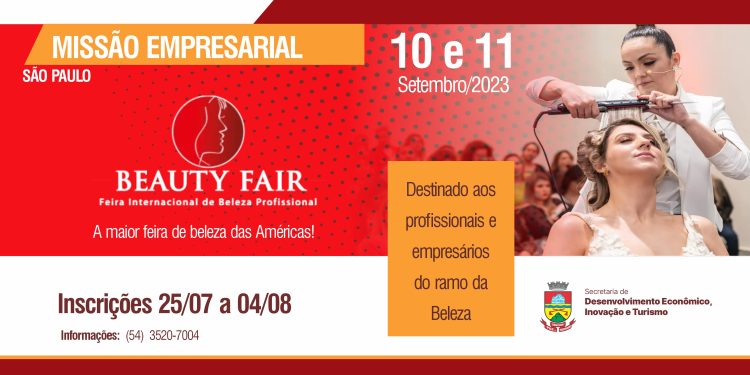 Prefeitura promove Missão Empresarial a Beauty Fair 2023