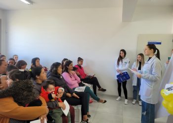 As ações do Curso de Nutrição da URI na UBS Escola do Bairro Progresso  