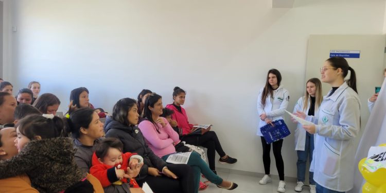 As ações do Curso de Nutrição da URI na UBS Escola do Bairro Progresso  