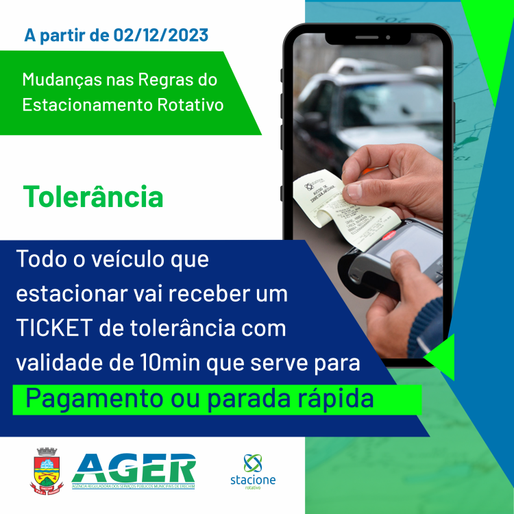 Atenção: Prefeitura, AGER e concessionária definem alterações em regras do Estacionamento Rotativo