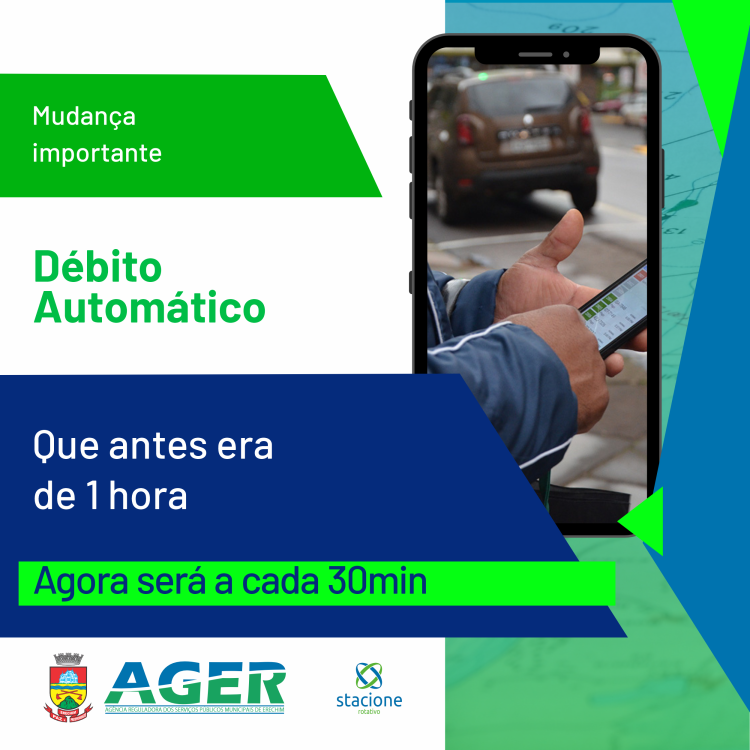 Atenção: Prefeitura, AGER e concessionária definem alterações em regras do Estacionamento Rotativo