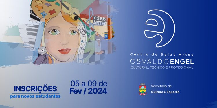 Inscrições para novos estudantes do Centro de Belas Artes Osvaldo Engel serão em fevereiro