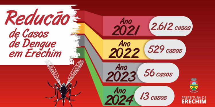Erechim registra queda de casos de dengue, mas cuidados devem ser mantidos