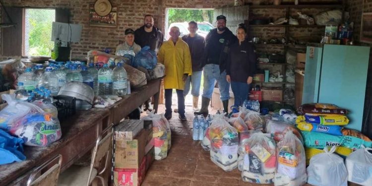 Frentes de trabalho garantem chegada de alimentos a agricultores no Vale do Taquari