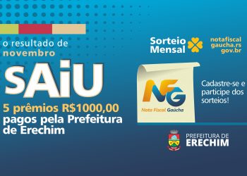 Confira os vencedores do mês de novembro da Nota Fiscal Gaúcha