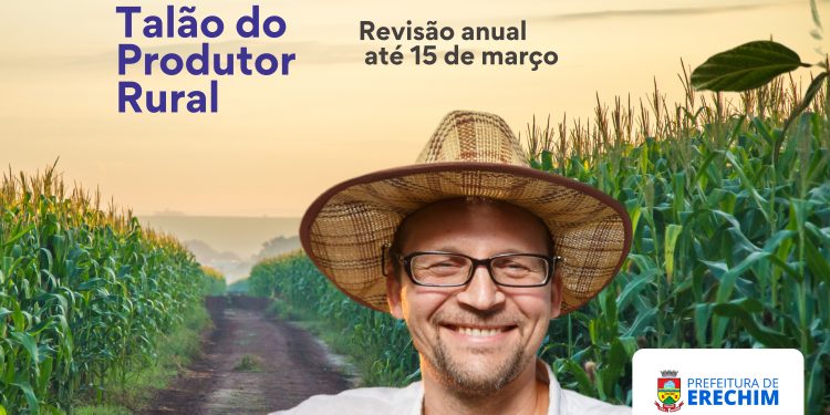 Revisão anual de talões de produtor rural será realizado até 15 de março