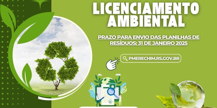 Empresas tem até 31 de janeiro para enviar as Planilhas de Resíduos