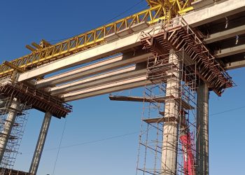EGR finaliza o lançamento de vigas sobre estrutura da ponte da ERS-130