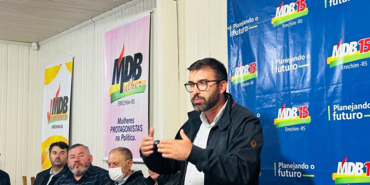 MDB Erechim define Fifo Parenti como pré-candidato a deputado estadual