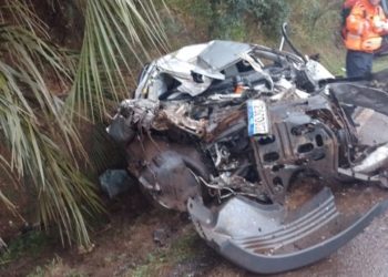 Grave acidente de trânsito deixa uma pessoa morta e bloqueia a RS 135 em Coxilha