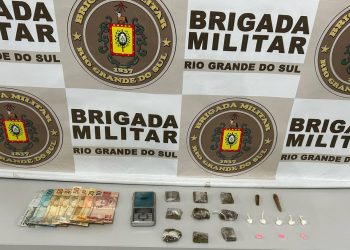Brigada Militar prende homem por tráfico de drogas na Rua Julio Trombini em Erechim