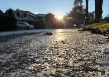 Diretoria de Trânsito alerta sobre gelo nas ruas