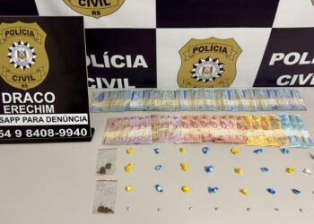 Polícia Civil prende em flagrante mulher por tráfico de drogas e posse ilegal de munições em Erechim