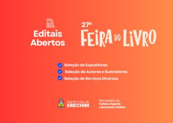 Editais são abertos para participação na 27ª Feira do Livro de Erechim