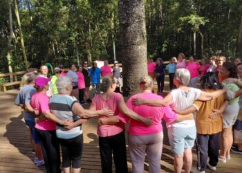 Dança circular reúne comunidade no Parque Longines Malinowski e fortalece práticas integrativas do SUS