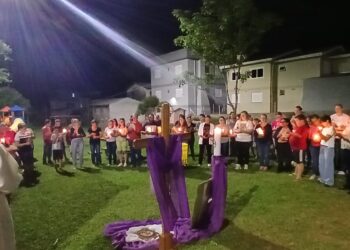 Encontros ao ar livre marcam preparação para a Páscoa na Paróquia Nossa Senhora da Salete