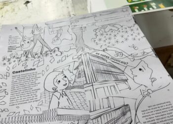 Um passeio pela história de Erechim em páginas para colorir