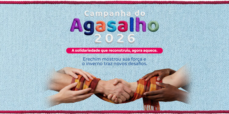 Lançamento da Campanha do Agasalho 2026 acontece no dia 25 de abril