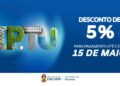 IPTU Digital 2026 garante 5% de desconto para pagamento até 15 de maio