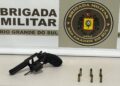 Homem é preso com revólver de numeração raspada durante operação da Brigada Militar em Erechim