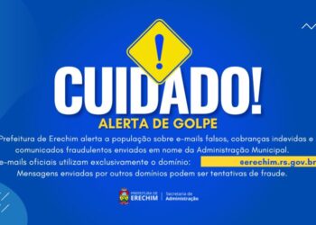 Prefeitura de Erechim alerta população sobre golpes com e-mails falsos em nome da Administração Municipal