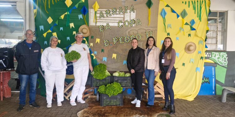 Produtor entrega alfaces às Escolas Municipais como contrapartida de programa de incentivo à produção agroecológica