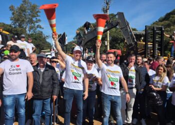 Início das obras na ERS-477 é celebrado com ato oficial em Carlos Gomes