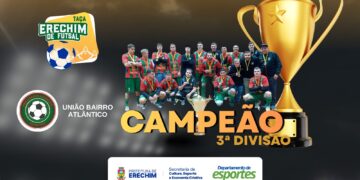 União Bairro Atlântico conquista o título da Taça Erechim de Futsal – 3ª Divisão