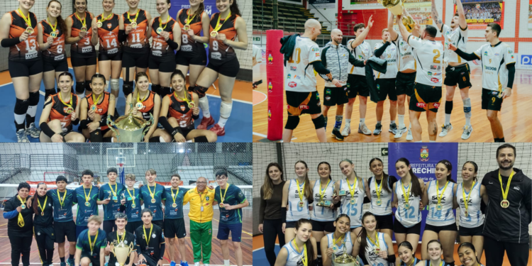 6º Grand Slam de Voleibol reúne 33 equipes e movimenta três ginásios em Erechim