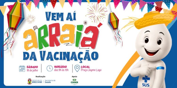 Secretaria de Saúde realiza Arraiá da Vacinação com foco na prevenção e integração com as famílias