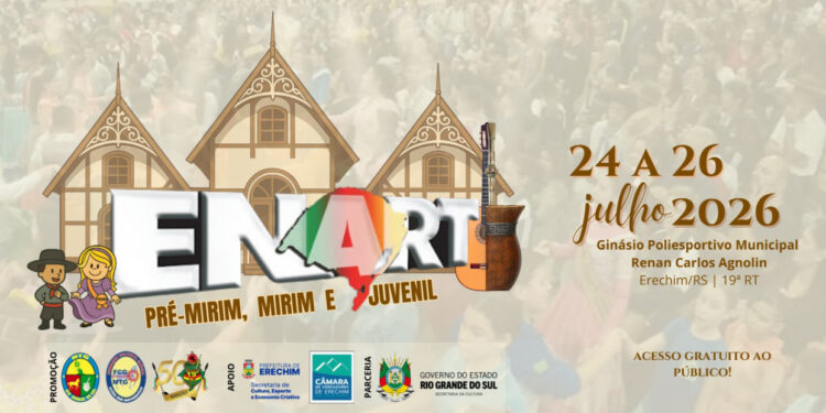 ENART Pré-Mirim, Mirim e Juvenil movimenta Erechim entre os dias 24 e 26 de julho