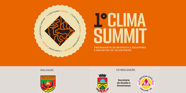 1º Clima Summit: faça inscrição para o Treinamento de Resposta a Desastres