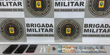 Operação contra o tráfico apreende cocaína, ecstasy e maconha e prende duas pessoas em Erval Grande