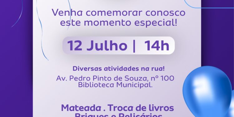 Biblioteca Municipal celebra 80 anos com programação especial neste domingo