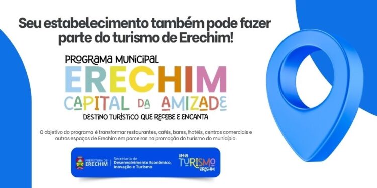 Erechim, Capital da Amizade: estabelecimentos podem ser parceiros da Linha Turismo